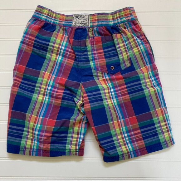 Ralph Lauren Plaid Swimsuit Boys 10/12 - Picture 5 of 5